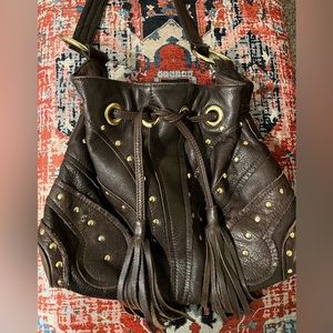 Bulga Purse - Studded, soft leather